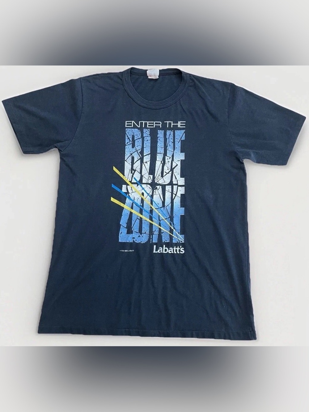 80s Vintage Labatt’s T-Shirt Labatt Blue Faded Size XL Rare 1980s Beer Promo Tee